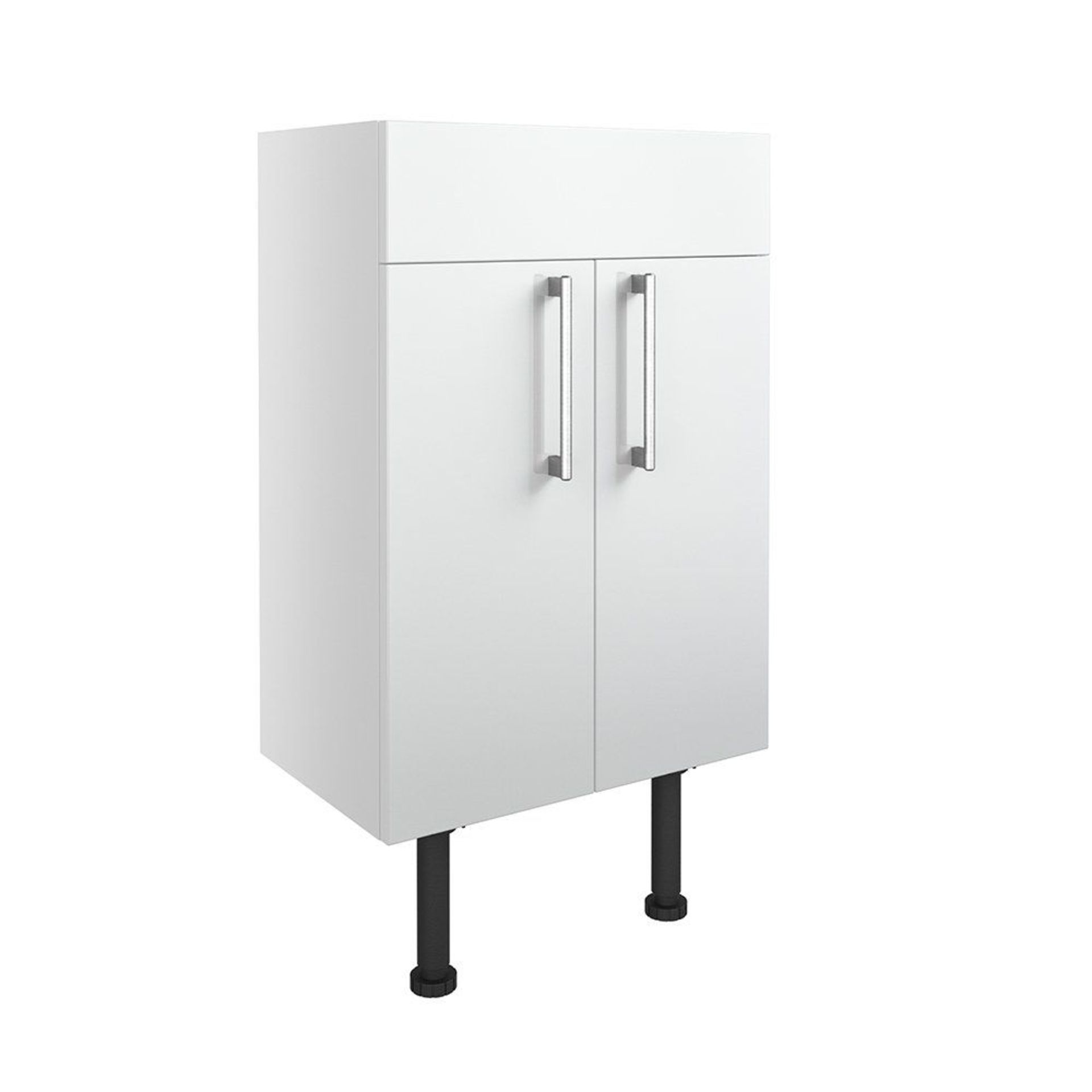 (SP32) New Alba 500mm 2 Door Basin Unit - White Gloss. RRP £285.00. The Alba range of fitted - Image 2 of 2