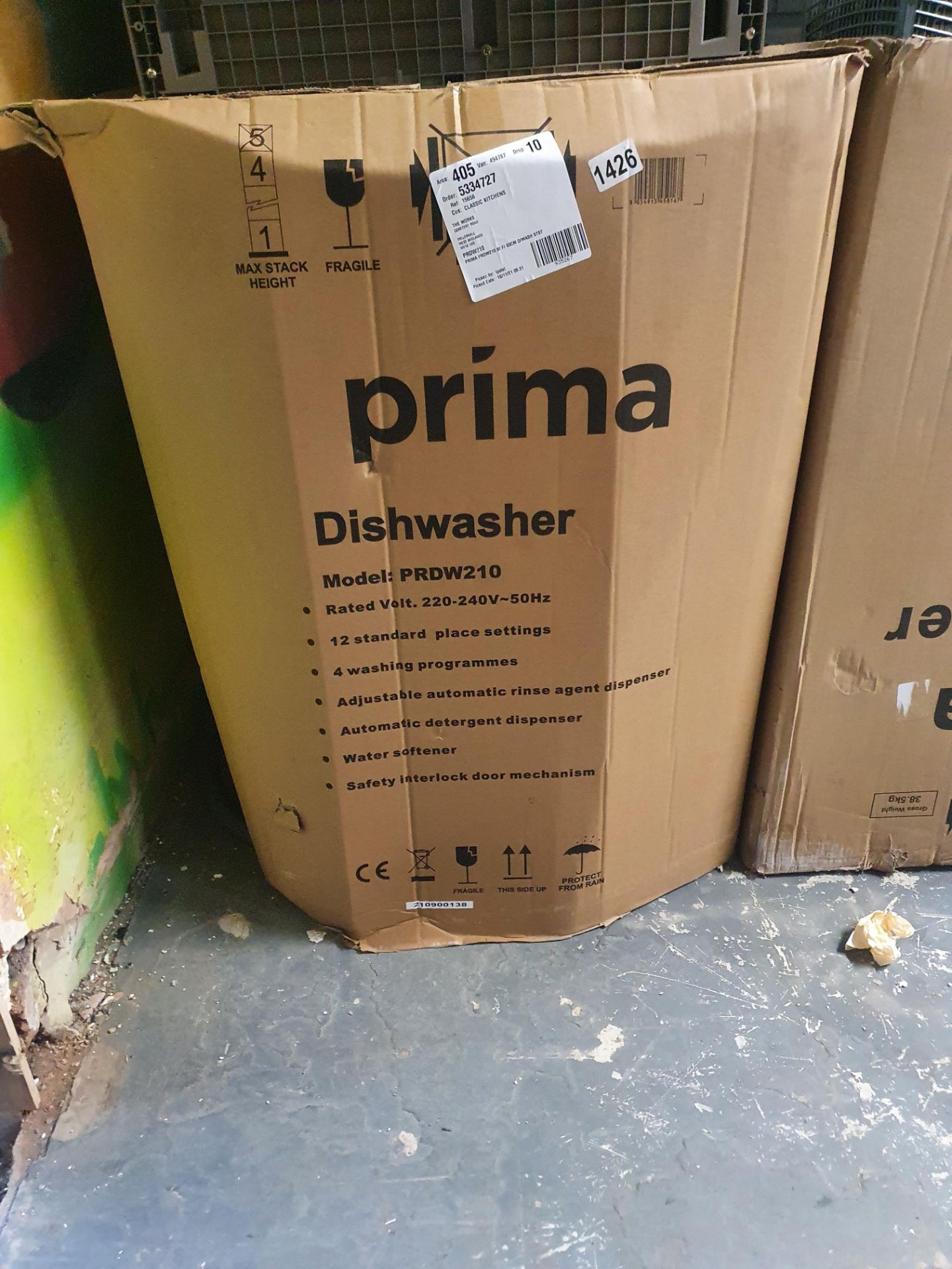 Prima PRDW210 Fully Intergrated 12 Place Dishwasher PRDW210RRP £400