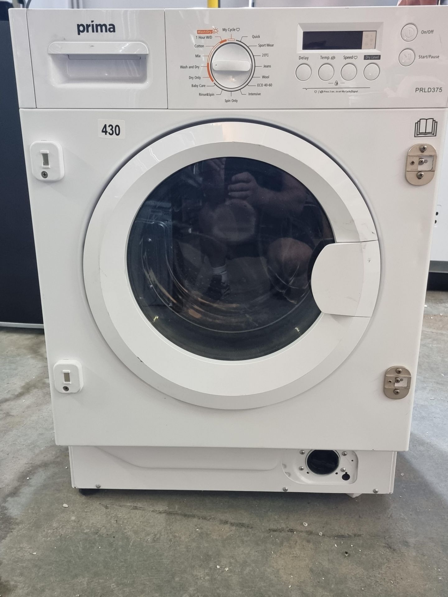 Prima 8Kg Fully Integrated Washer Dryer PRLD375 White £520