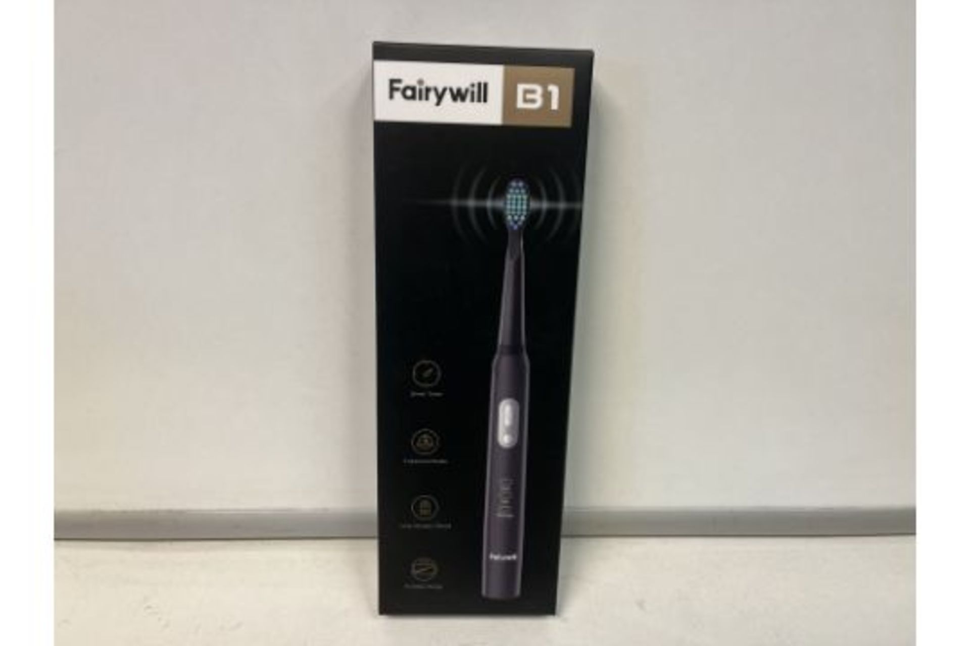 5 X BRAND NEW BOXED FAIRYWELL B1 ELECTRIC TOOTHBRUSH WITH SMART TIMER, 3 MODES, LONG BATTERY,