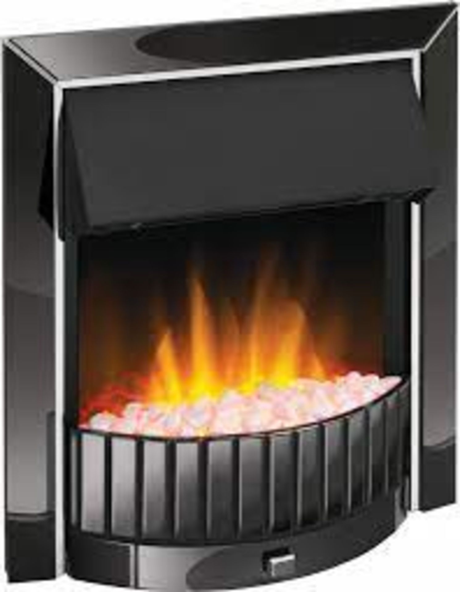 1 X BRAND NEW BOXED Dimplex Delius Black Nickel Optiflame Electric Inset Fire . RRP £540.00. A slick