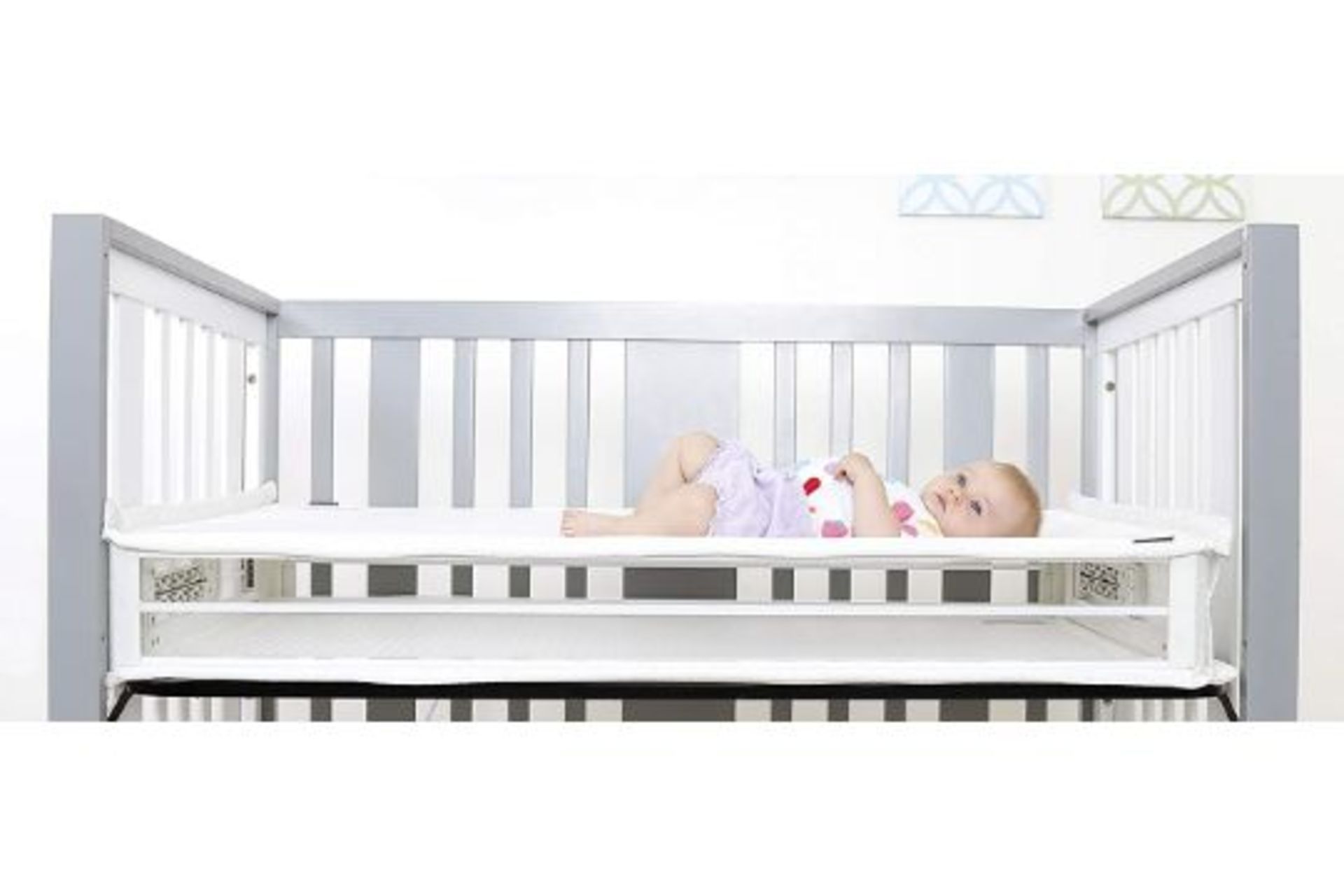 4 x Brand New Boxed - Baby Trend Respiro Cot Mattress Breathable mesh and Open Air Sides. RRP £169.