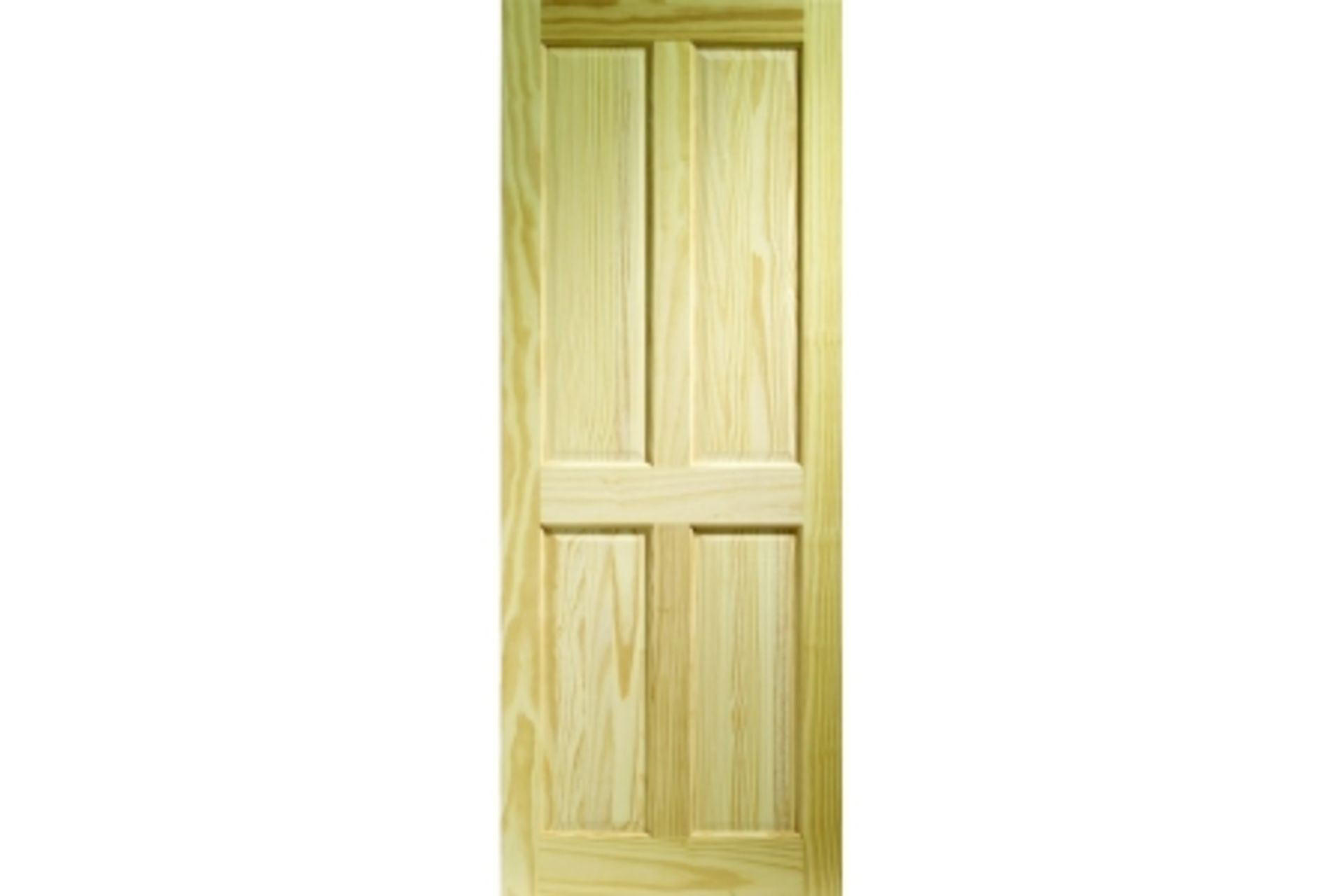 Softwood Victorian 4 Panel Clear Pine Internal Door - RRP £113.00 - ROW4