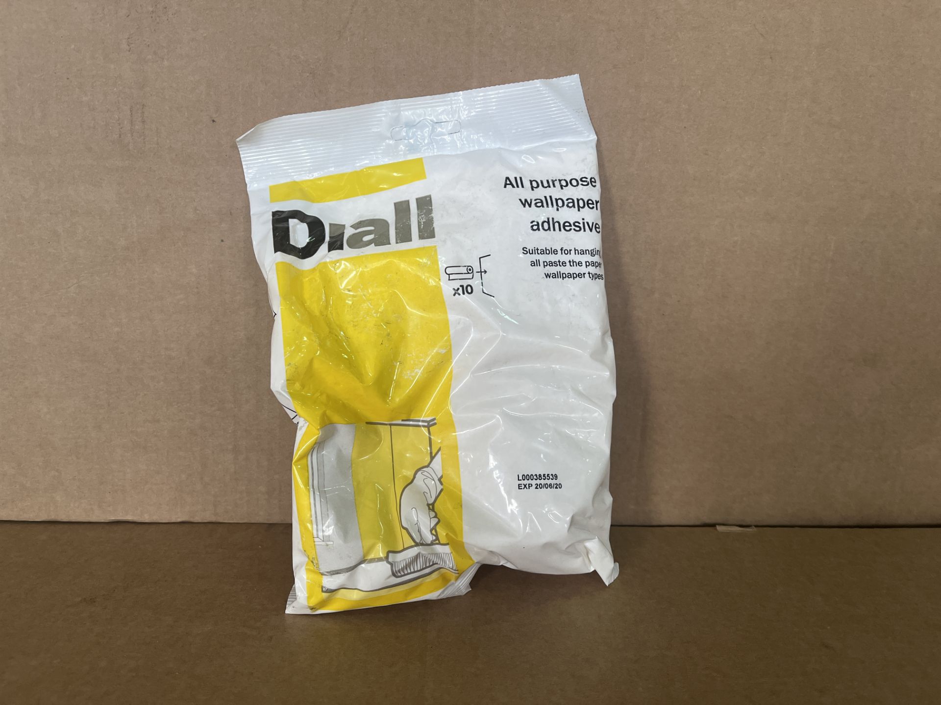 100 X BRAND NEW PACKS OF 10 DIALL ALL PURPOSE WALLPAPER ADHESIVE R15