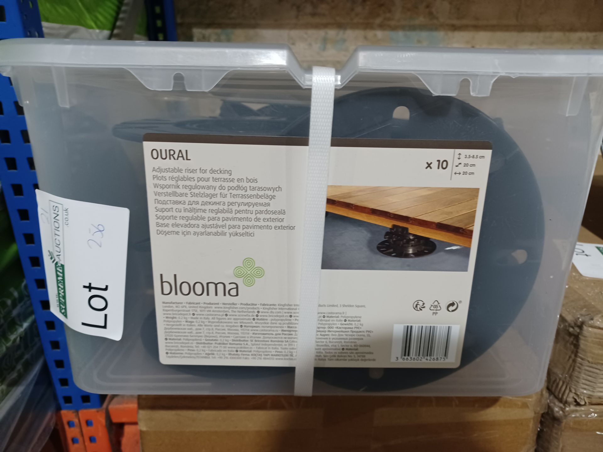 2 X Blooma Deck riser (L) 35mm, Pack of 10 - PCK