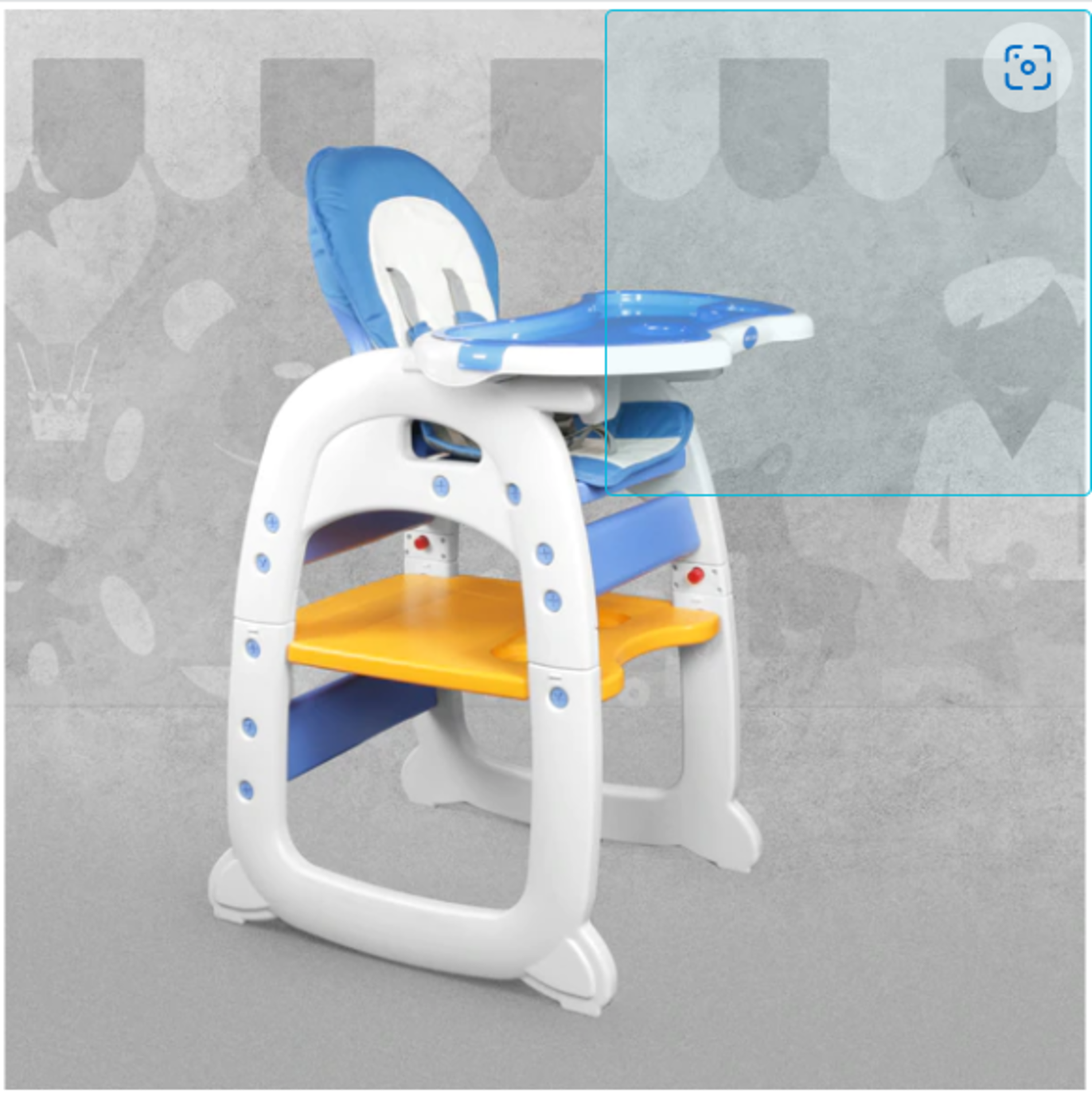 BRAND NEW BLUE 3 IN 1 BABY ZONE HIGH CHAIR R17C