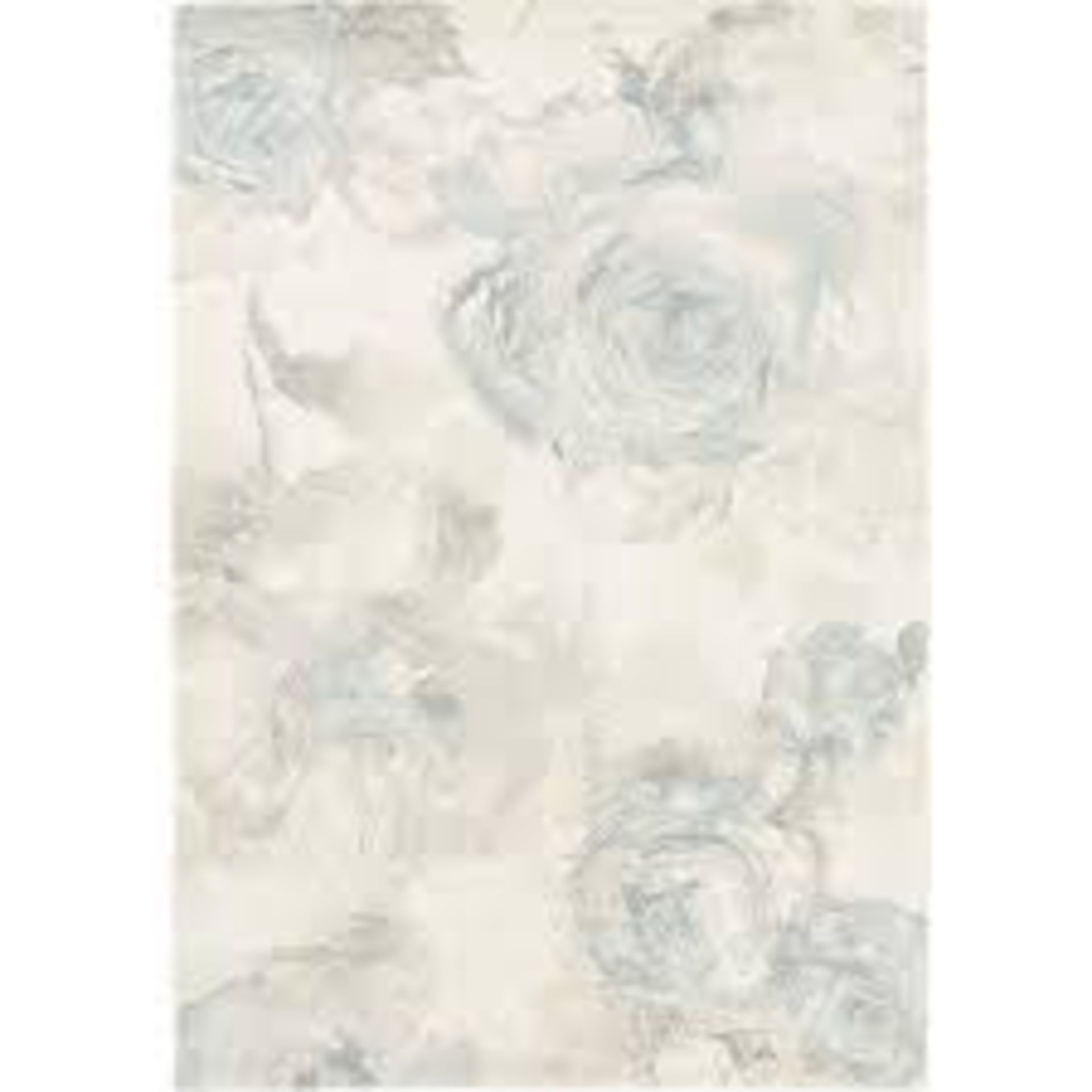 2 X BRAND NEW FLORELLE FLORAL CREAM AND TEAL RUG 2.3 X 1.6M RRP £110 EACH R1