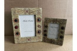 40 X BRAND NEW PHOTO FRAMES (DESIGNS AND SIZES MAY VARY) R12