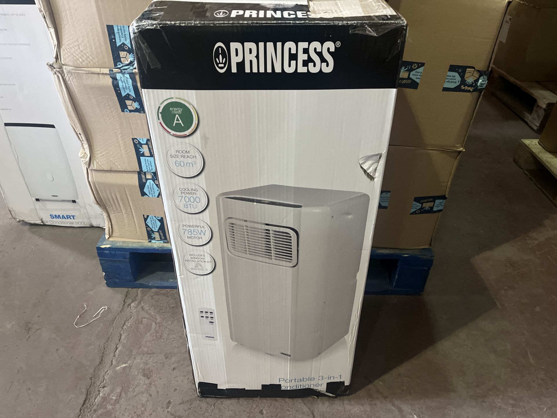 PRINCESS 7000 BTU AIR CONDITIONING UNIT RRP £379 R17C