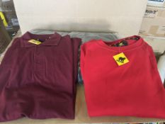 25 PIECE BEAR WORKWEAR PREMIUM LOT INCLUDING POLO AND SWEATERS (SIZES MAY VARY) R15