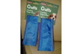 36 X BRAND NEW CRUFTS COOLING GEL COLLARS (SIZES MAY VARY) R19