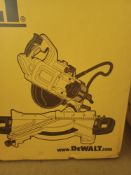 DEWALT DWS773-GB 216MM ELECTRIC SINGLE-BEVEL SLIDING COMPOUND MITRE SAW 240V (CHECKED,WORKING) - AO