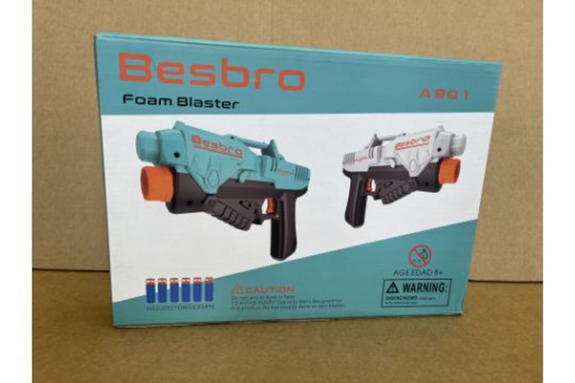 15 X BRAND NEW BESBRO FOAM BLASTER GUNS WITH 6 DARTS