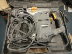 TITAN TTB653SDS 5.9KG ELECTRIC SDS PLUS DRILL 230-240V WITH CARRY CASE (CHECKED,WORKING) - AO