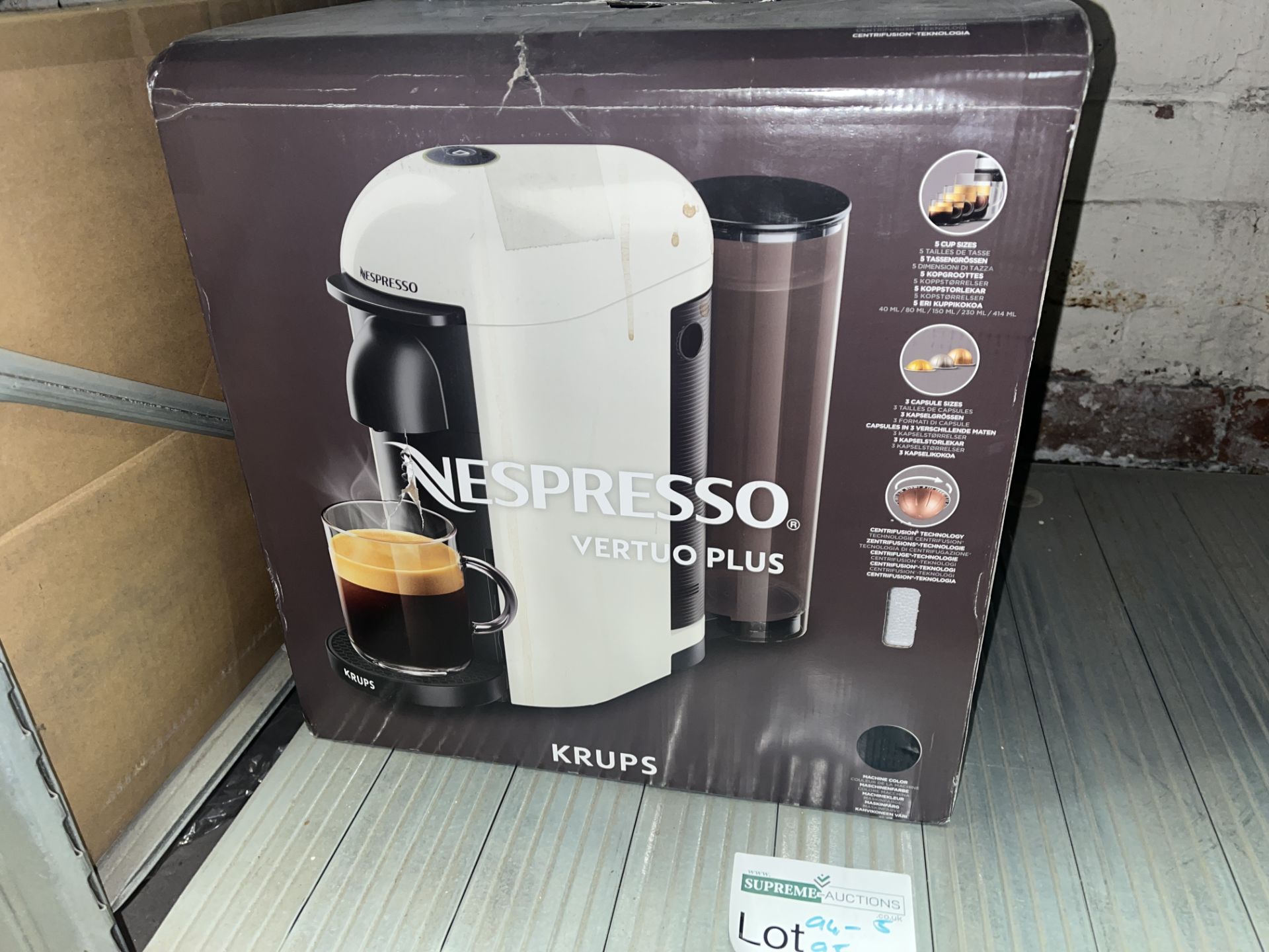 KRUPS NESPRESSO VERTUO PLUS COFFEE MACHINE S2