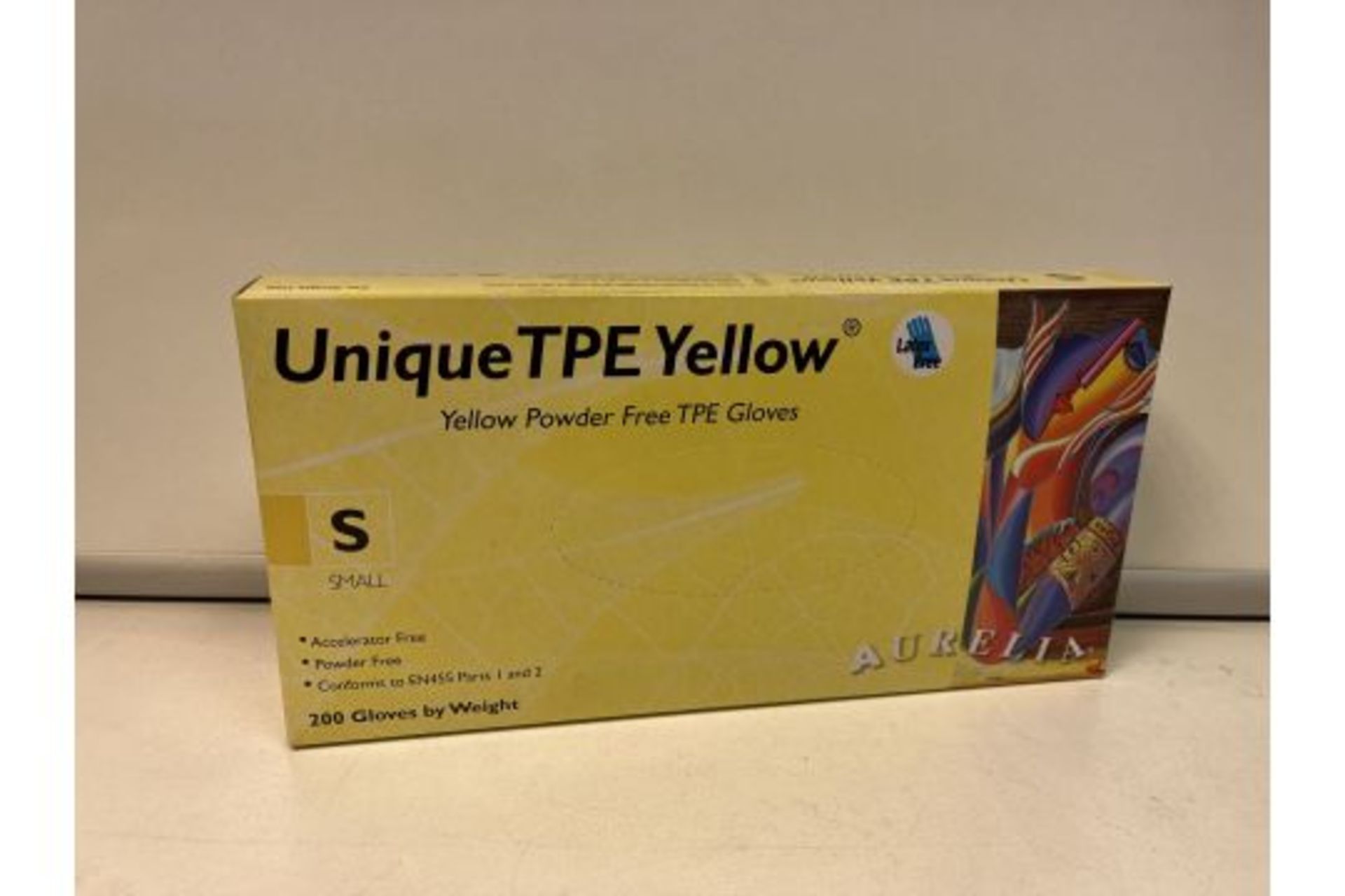2000 X BRAND NEW UNIQUE TPE YELLOW POWDER FREE GLOVES SIZE LARGE R5
