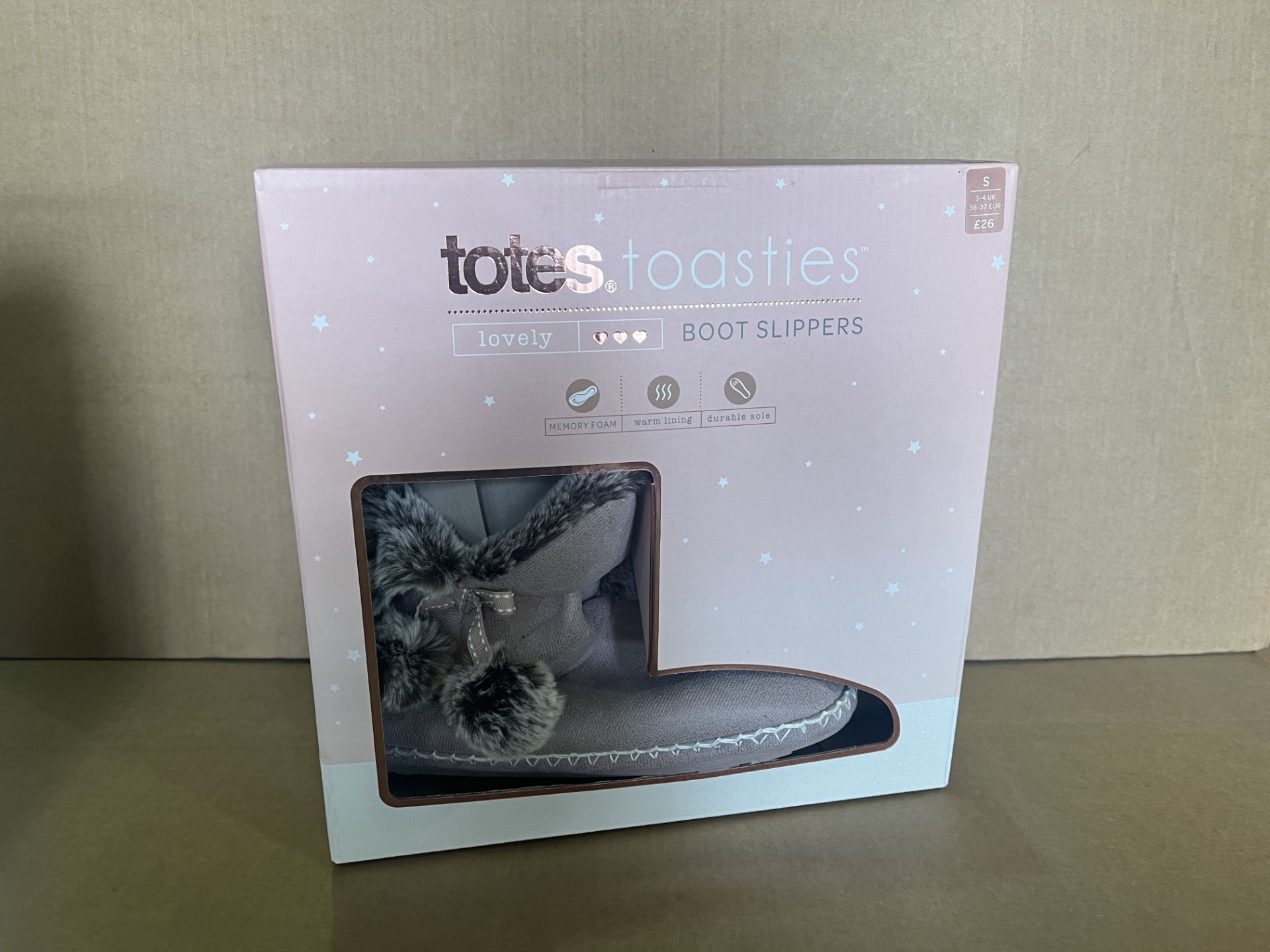 13 X BRAND NEW TOTES TOASTIES LOVELY BOOT SLIPPERS R15