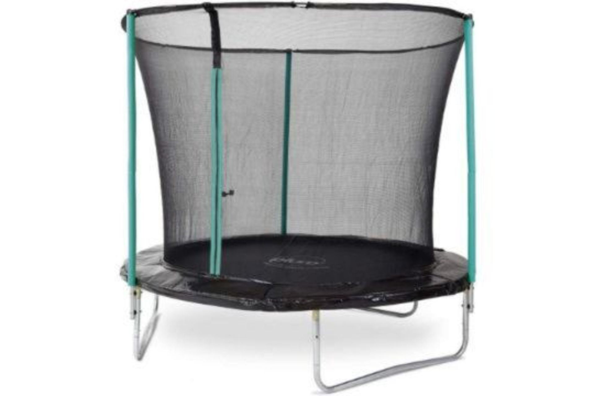 New Boxed Plum 8ft Springsafe Trampoline & Enclosure. The 8ft trampoline with 2G enclosure net
