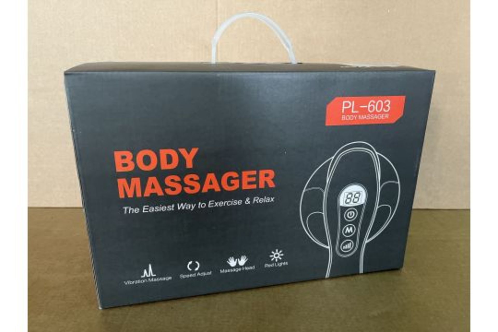 8 X BRAND NEW BODY MASSAGERS WITH VIBRATION MASSAGE, SPEED ADJUST, MASSAGE HEAD, ELECTRONIC