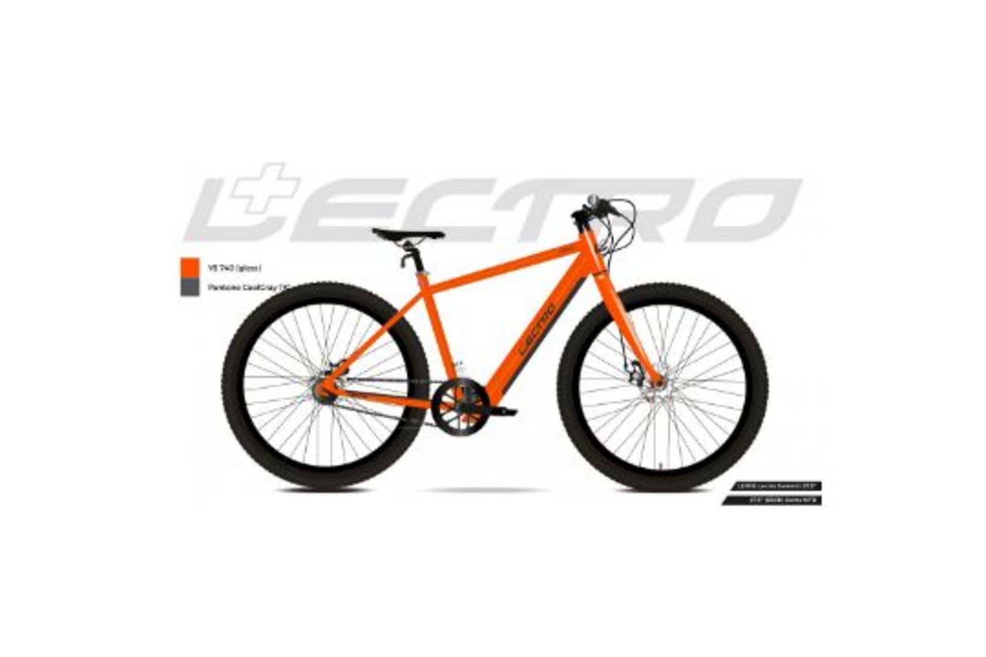 New Boxed Lectro Summit Gents 36V 27.5" Wheel Aluminium Electric Bike RRP £999.99. (ORANGE)