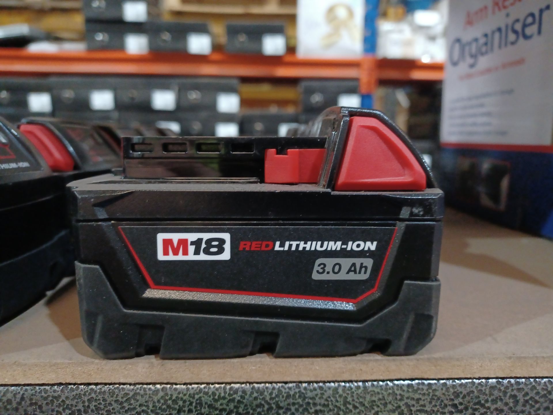 5 X MILWAUKEE 3.0AH BATTERIES UNCHECKED - PCK