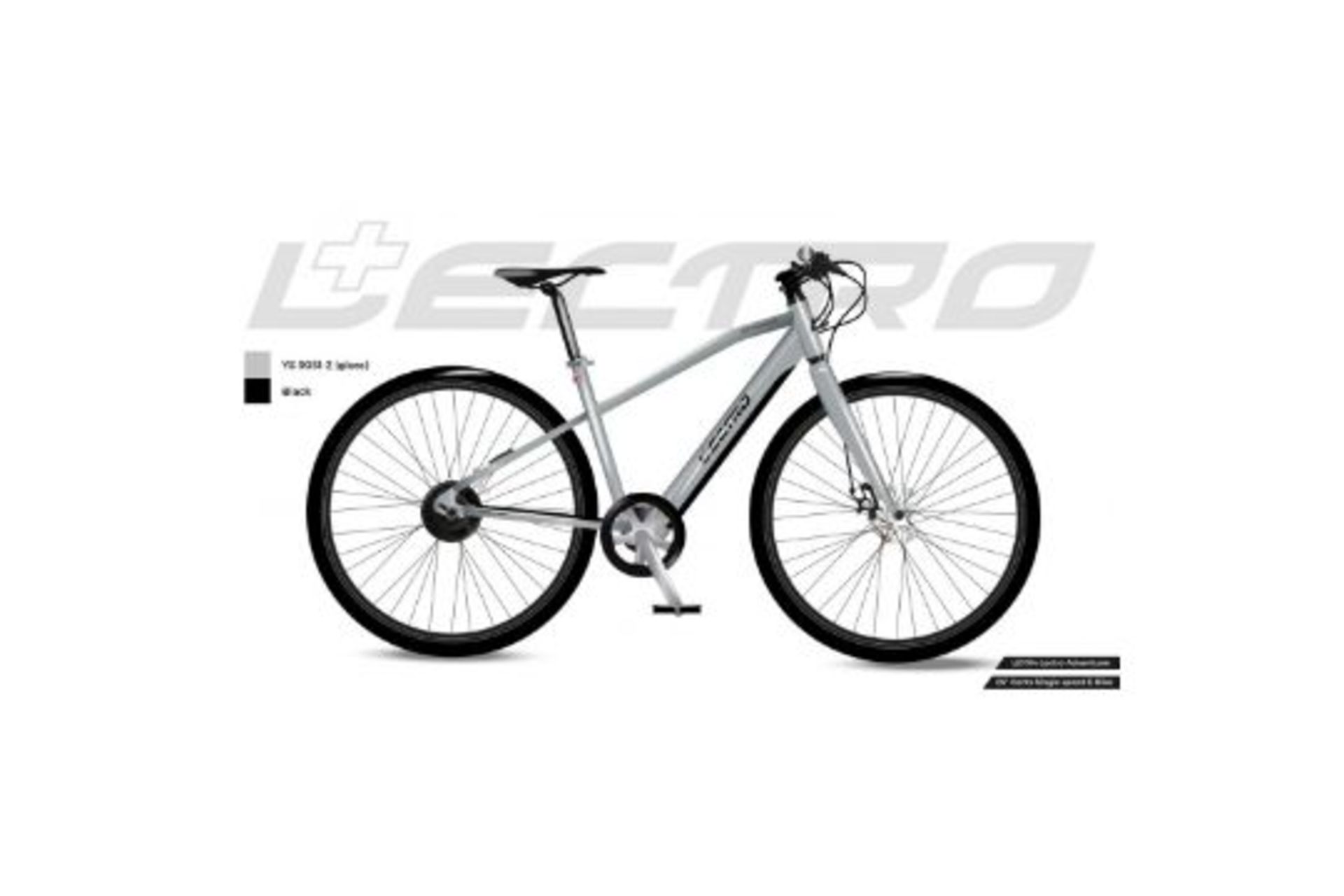 New Boxed Lectro Adventurer Gents 36V 26" Wheel Aluminium Electric Bike. RRP £999.99. (SILVER)