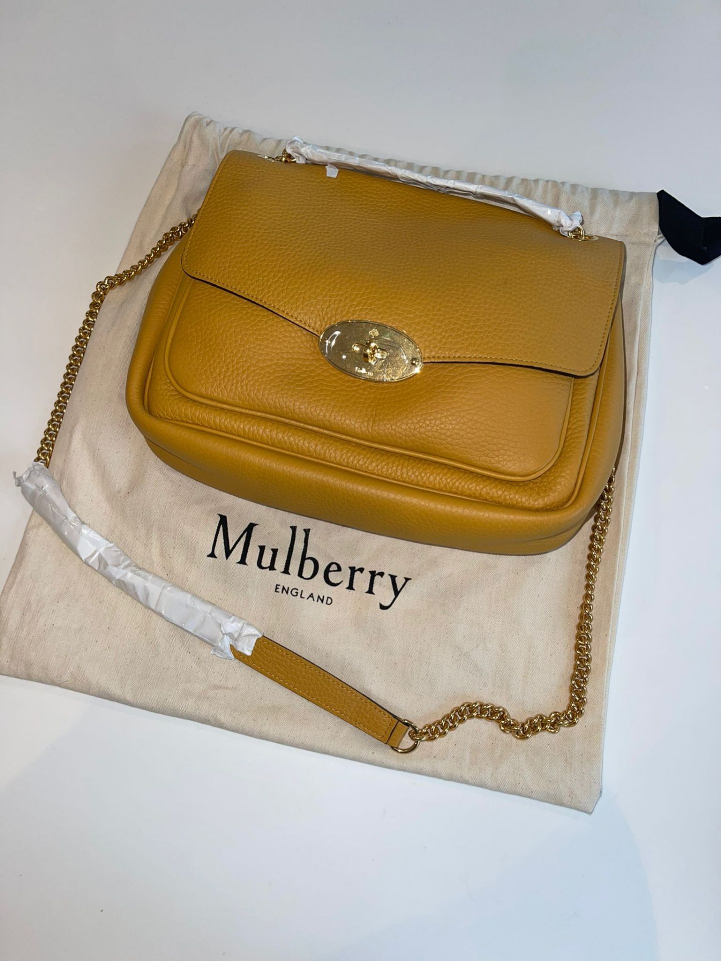 Mulberry Women's Darley Shoulder Bag In Deep Amber Heavy Grain. RRP £1,150. - Image 2 of 5