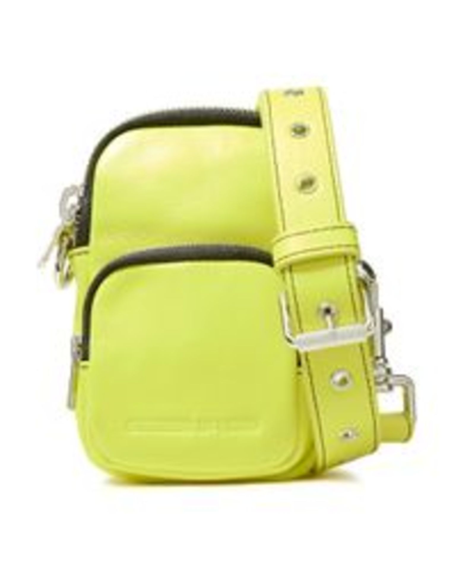 MCQ ALEXANDER MCQUEEN Neon leather shoulder bag. RRP £340.00.