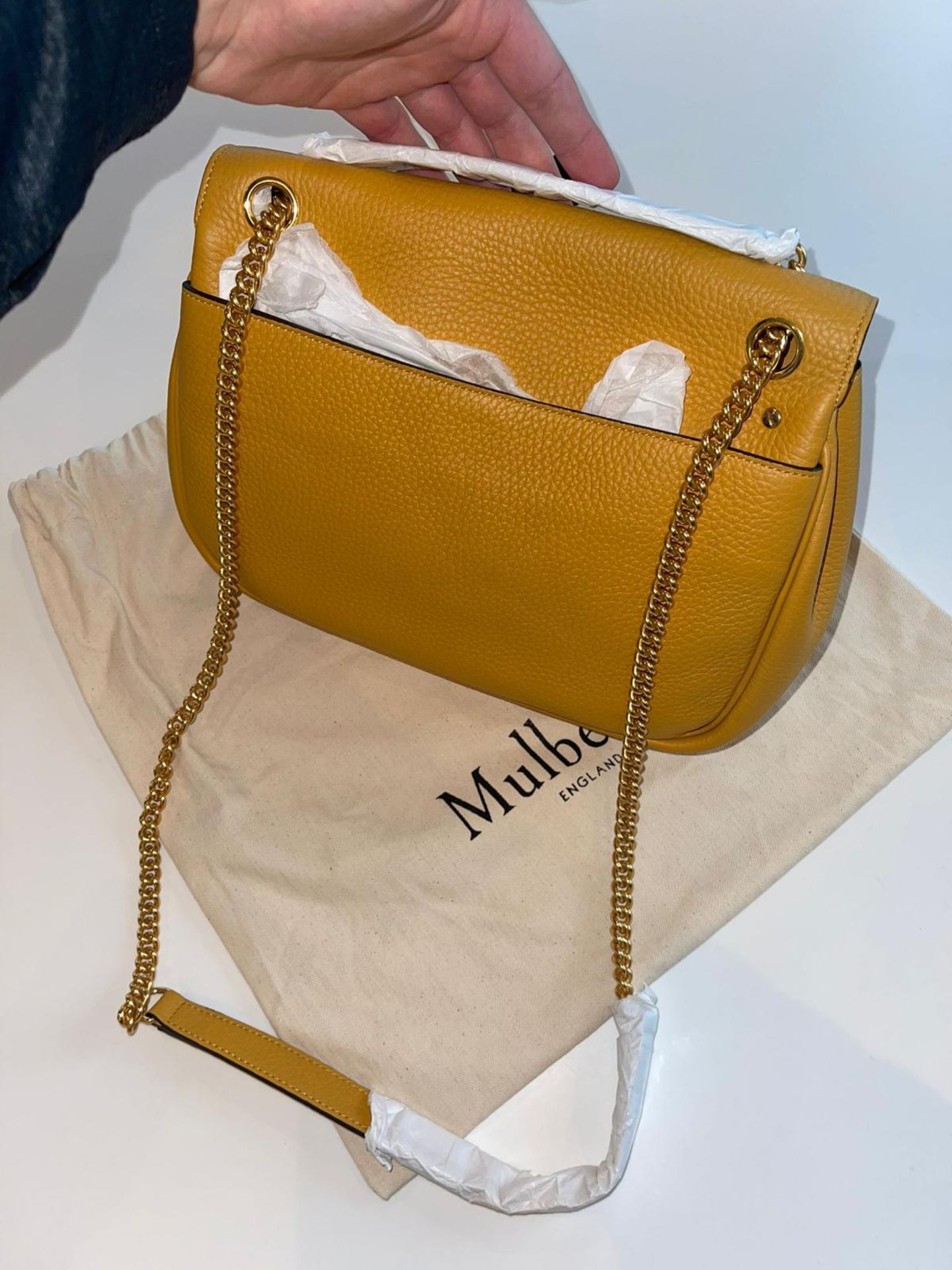 Mulberry Women's Darley Shoulder Bag In Deep Amber Heavy Grain. RRP £1,150. - Image 3 of 5