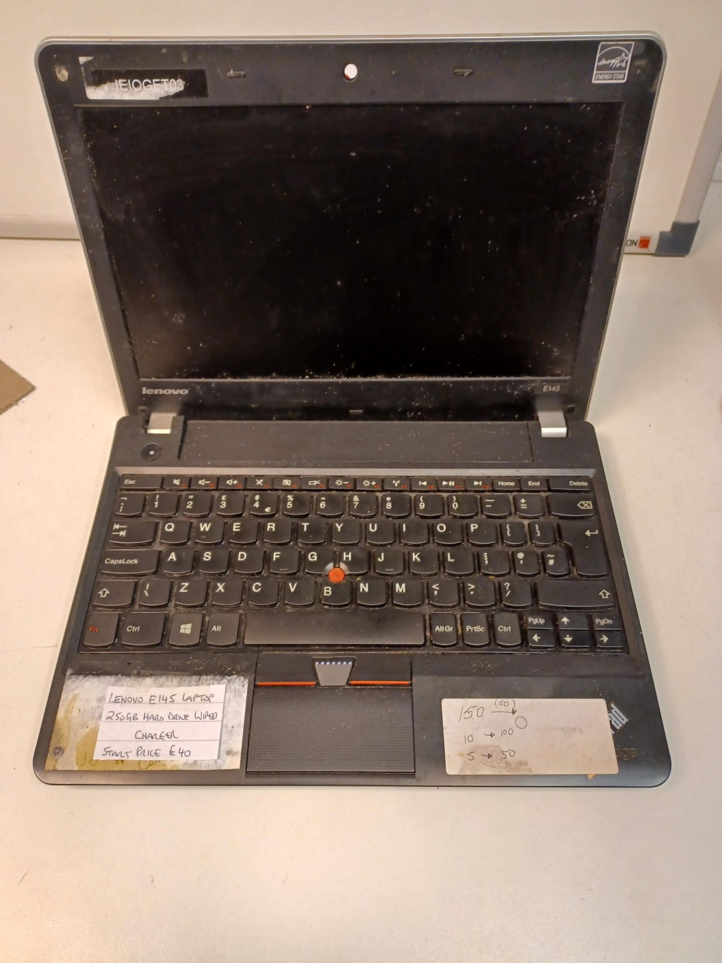 LENOVO E145 LAPTOP 250GB HARD DRIVE WITH CHARGER