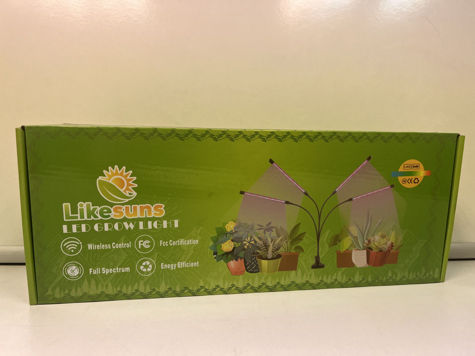 5 X BRAND NEW LIKESUNS 4-ARM LED GROWLIGHT WIRELESS CONTROL RRP £60.00 EACH ROW 18