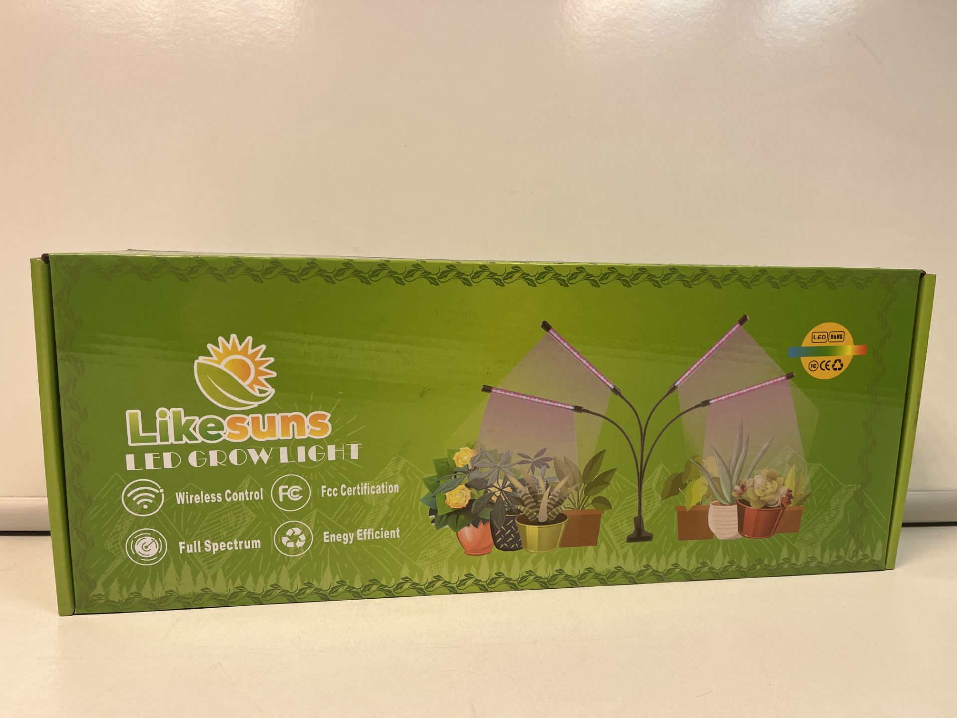 5 X BRAND NEW LIKESUNS 4-ARM LED GROWLIGHT WIRELESS CONTROL RRP £60.00 EACH ROW 18