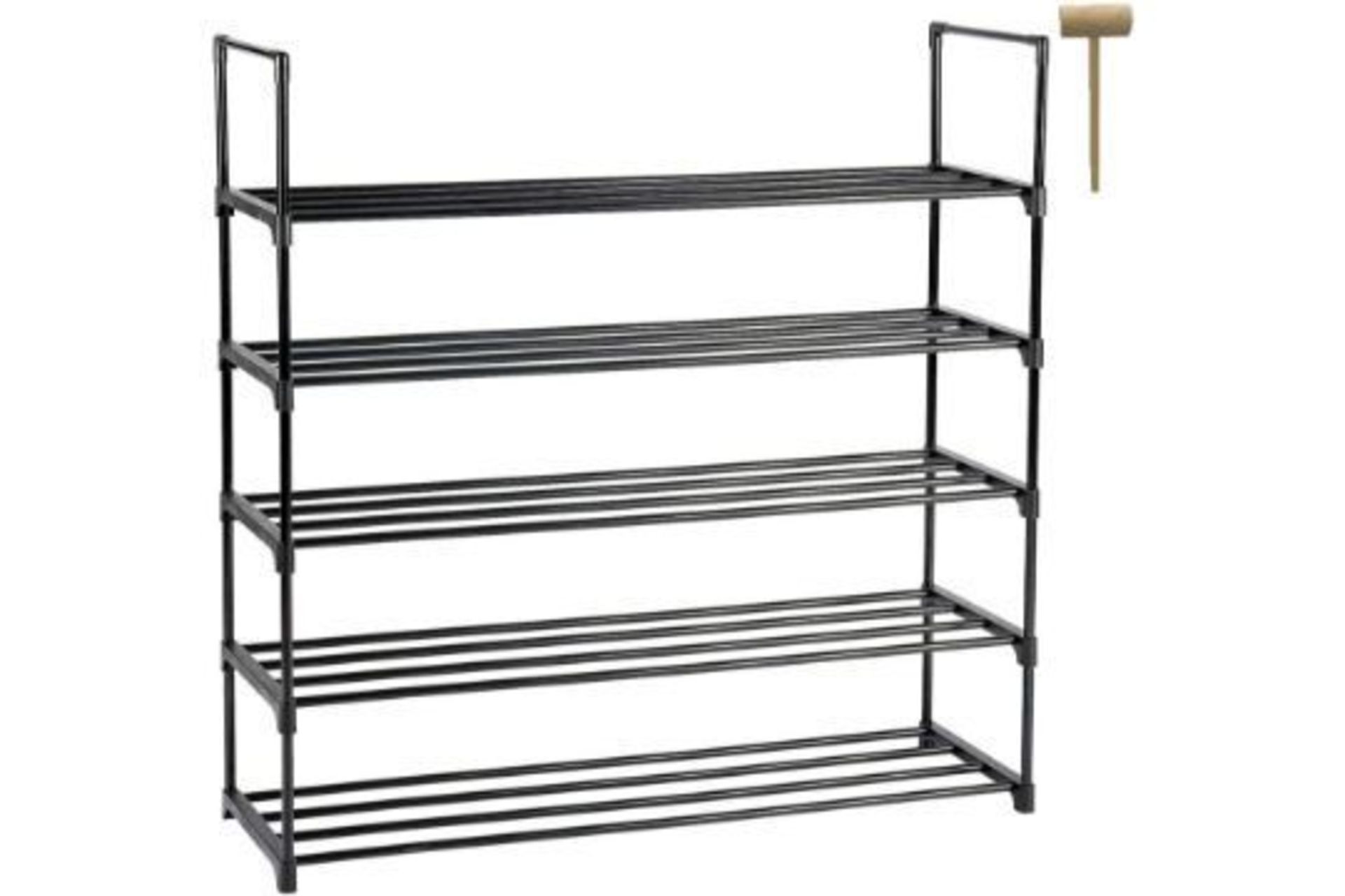 16 X BRAND NEW BLACK SHOE RACKS R10