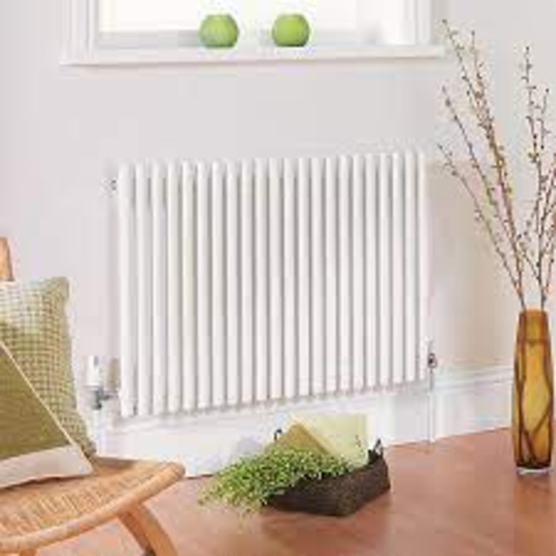 BRAND NEW XIMAX SUPRA HORIZONTAL DESIGNER RADIATOR WHITE 870 X 600MM RRP £315 R10