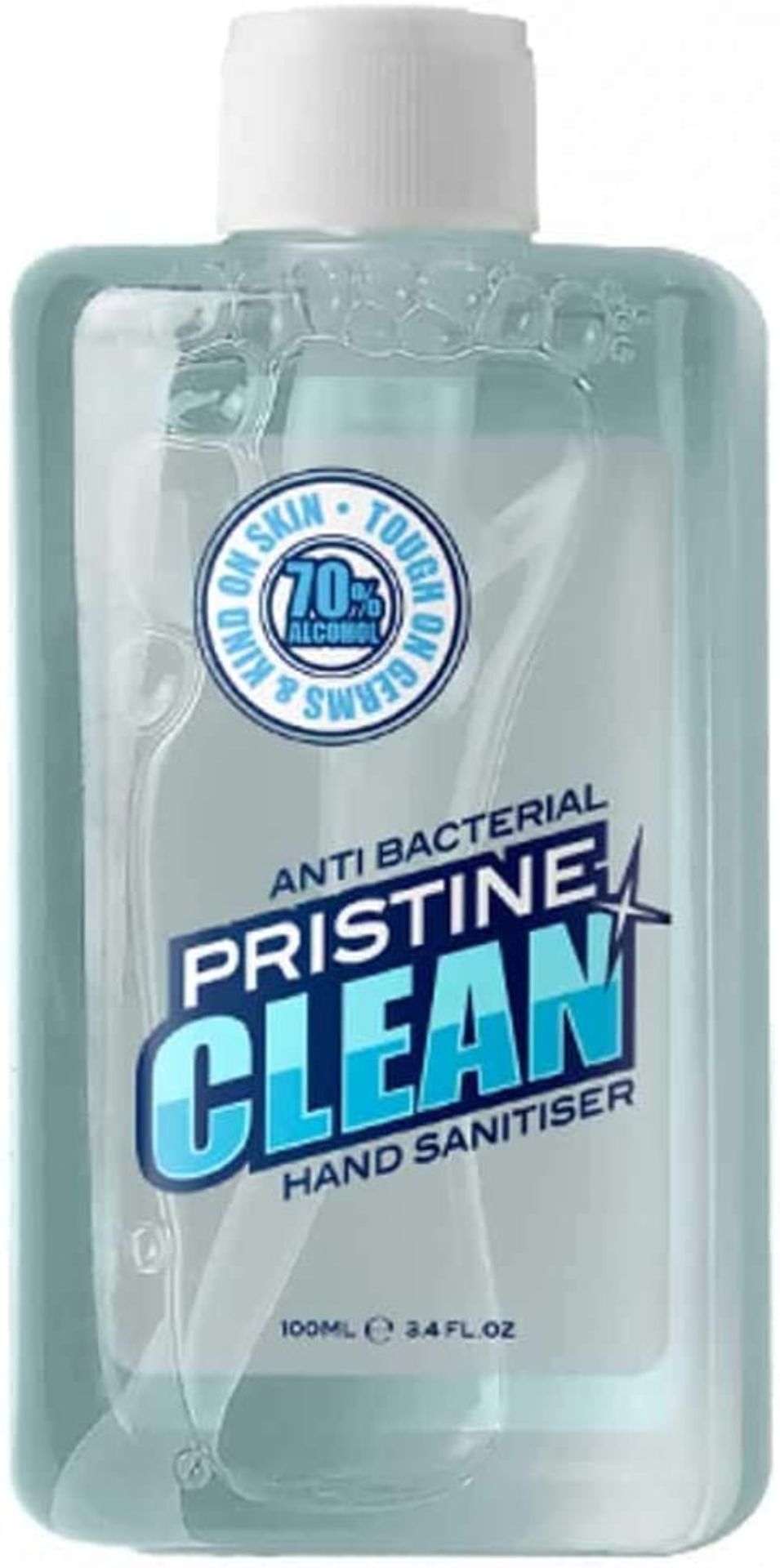 960 X NEW SEALED 100ML BOTTLES OF PRISTINE CLEAN ANTIBACTERIAL HAND SANITISER. 70% ALCOHOL. KIND