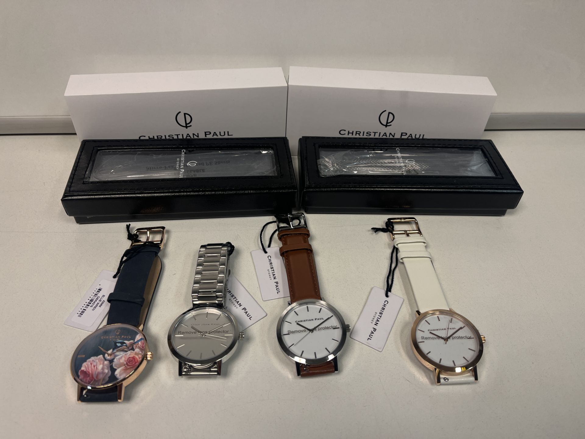 3 X BRAND NEW CHRISTIAN PAUL LUXURY WATCHES IN VARIOUS DESIGNS RRP £99-129 EACH OFF