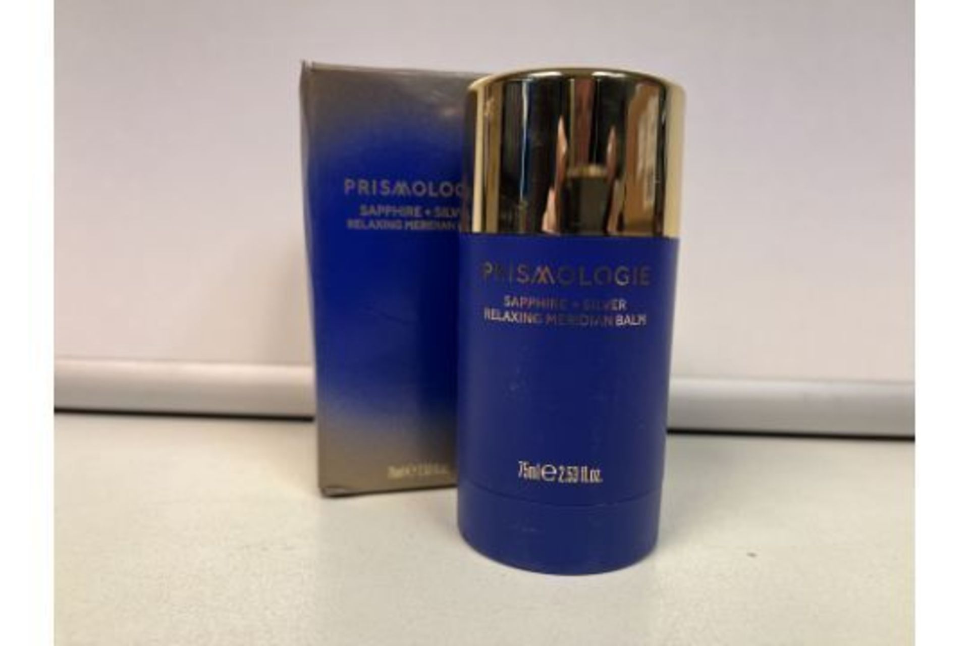 15 X BRAND NEW PRISMOLOGIE 75ML SAPPHIRE AND SILVER RELAXING MERIDIAN BALM RRP £69 EACH R5