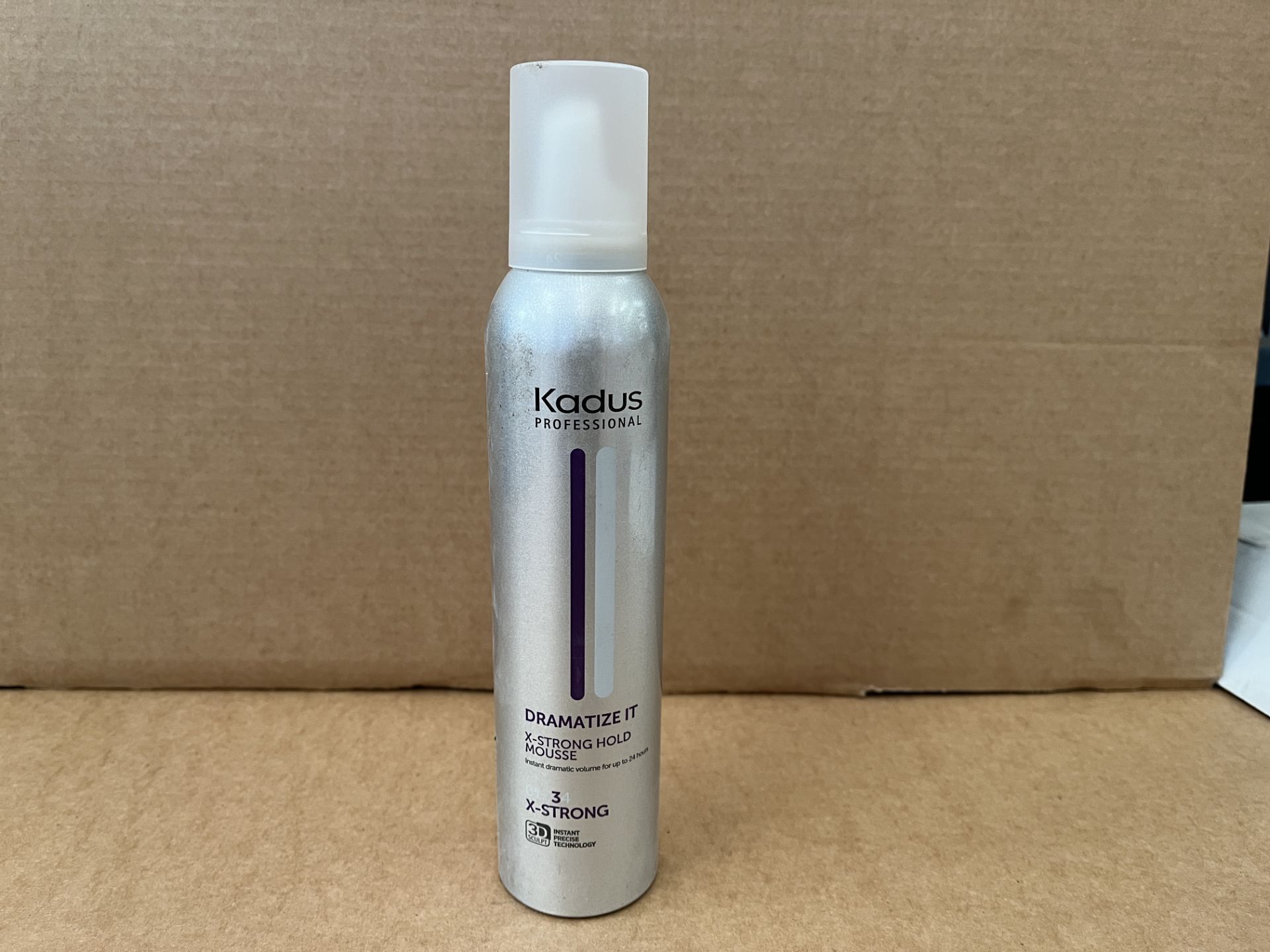 72 X BRAND NEW KADUS PROFESSIONAL DRAMATIZE IT X STRONG HOLD MOUSSE 250ML RRP £9 EACH S1-33