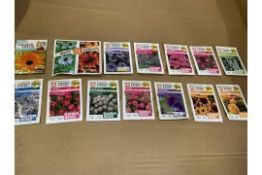 APPROX. 250 X NEW PACKS OF THOMPSON & MORGAN FLOWER SEEDS (ROW19)