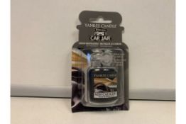 40 X NEW PACKAGED YANKEE CANDLE ULTIMATE CAR JAR - NEW CAR SCENT. (ROW5)