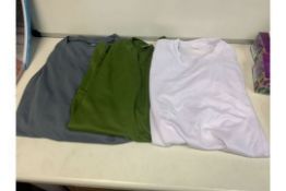 50 X BRAND NEW MESH SPORTS T SHIRTS IN VARIOUS COLOURS AND SIZES
