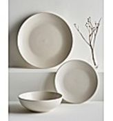 (REF117824) Buxton 12 Piece Dinner Set Natural RRP £42