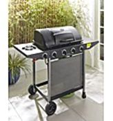 (REF117874) 4 Burner Gas BBQ with Side Burner with Cover RRP £300