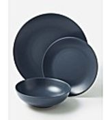 (REF117824) Buxton Stoneware Dinnerset Navy RRP £42