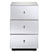 (REF117811) Mirage Mirrored 3 Drawer Bedside Chest RRP £253.5