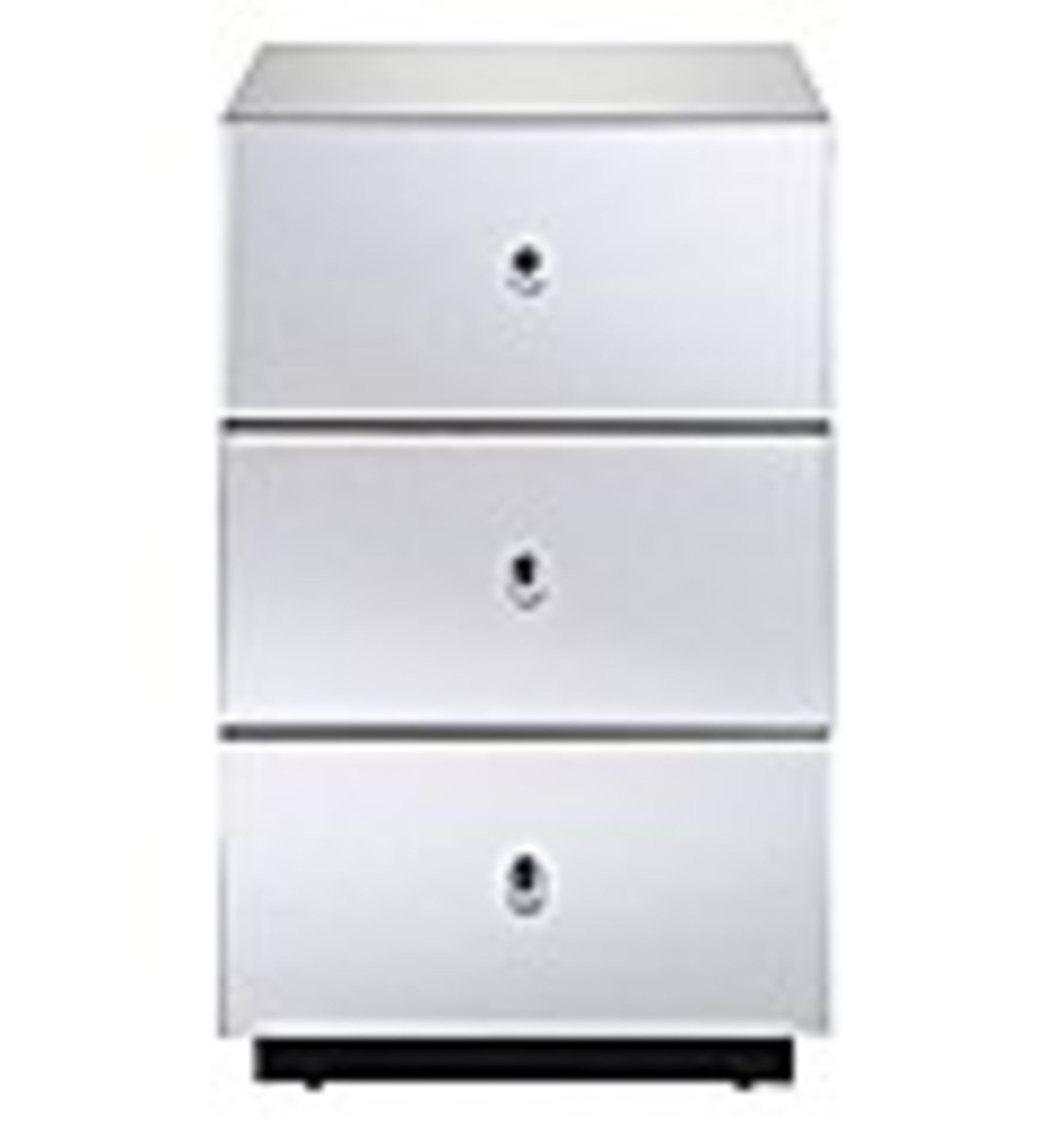 (REF117811) Mirage Mirrored 3 Drawer Bedside Chest RRP £253.5