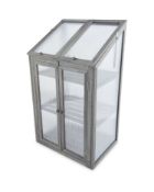 Grey Wooden Mini Greenhouse. Made from 100% sustainable fir wood, this Grey Wooden Mini Greenhouse