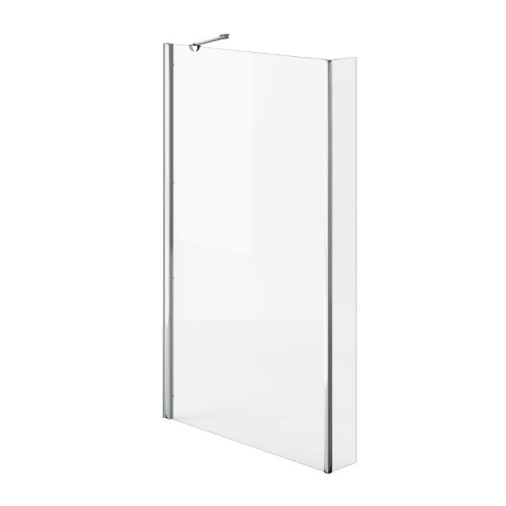 New (GR16) 1500mm L Shape Bath Screen. RRP £189.99.4mm Tempered Safety Glass Screen Comes Complete