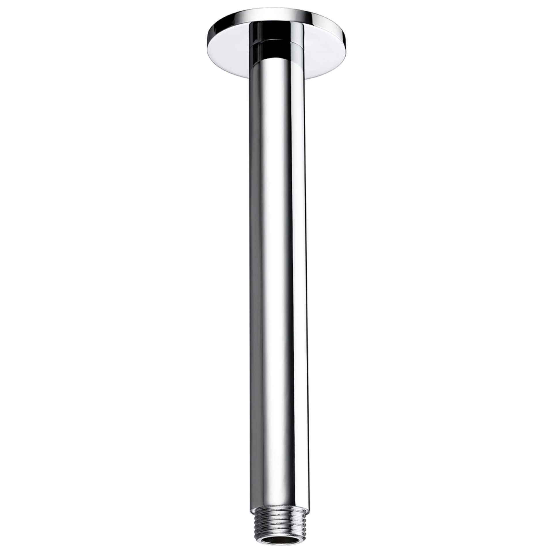 (SP95) New Synergy Round Ceiling Mounted Shower Arm 120mm Length - Chrome. Standard ceiling