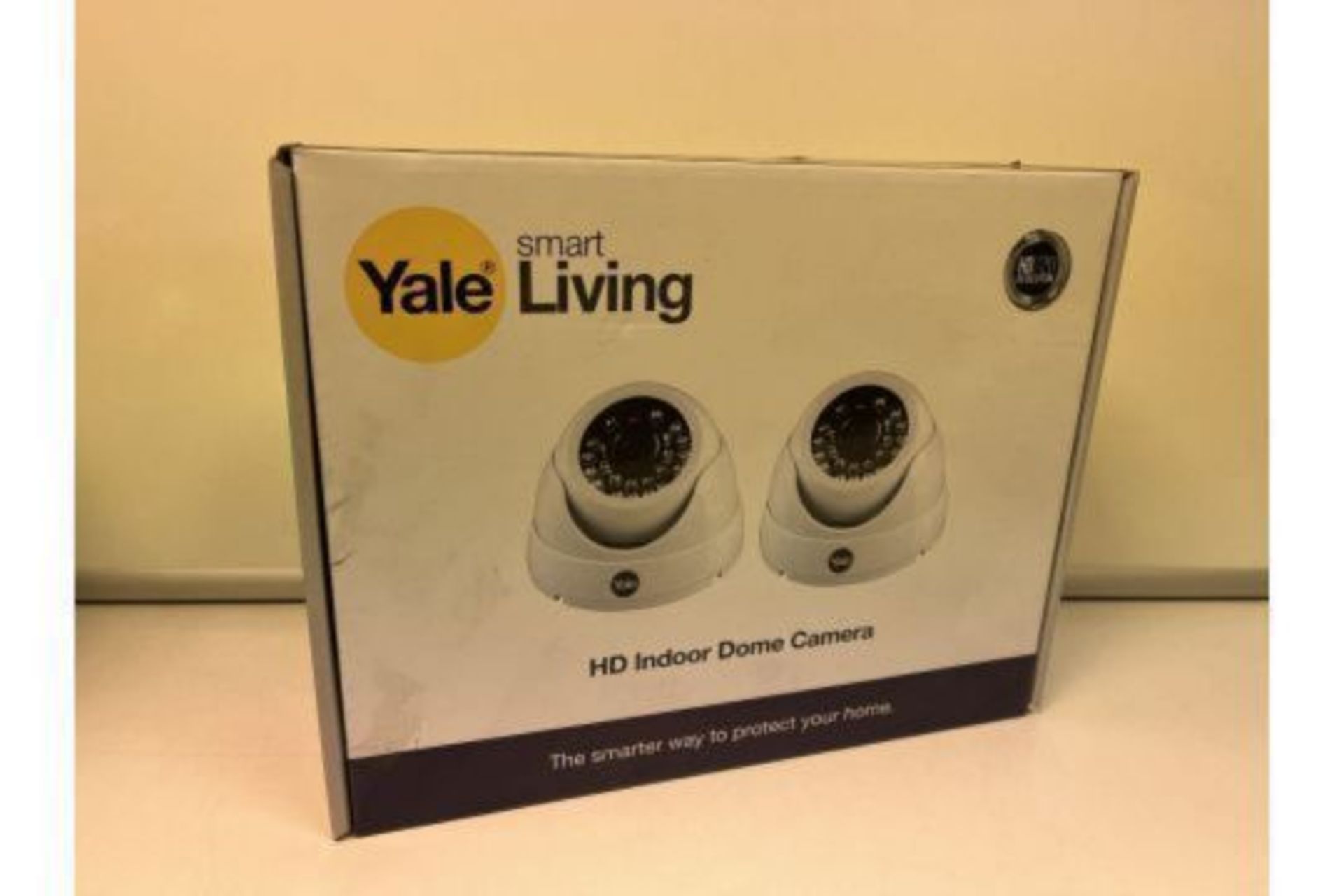 TRADE LOT 12 X NEW BOXED SETS OF 2 YALE SMART LIVING HD DOME CAMERAS. HD720 RESOLUTION WITH IR